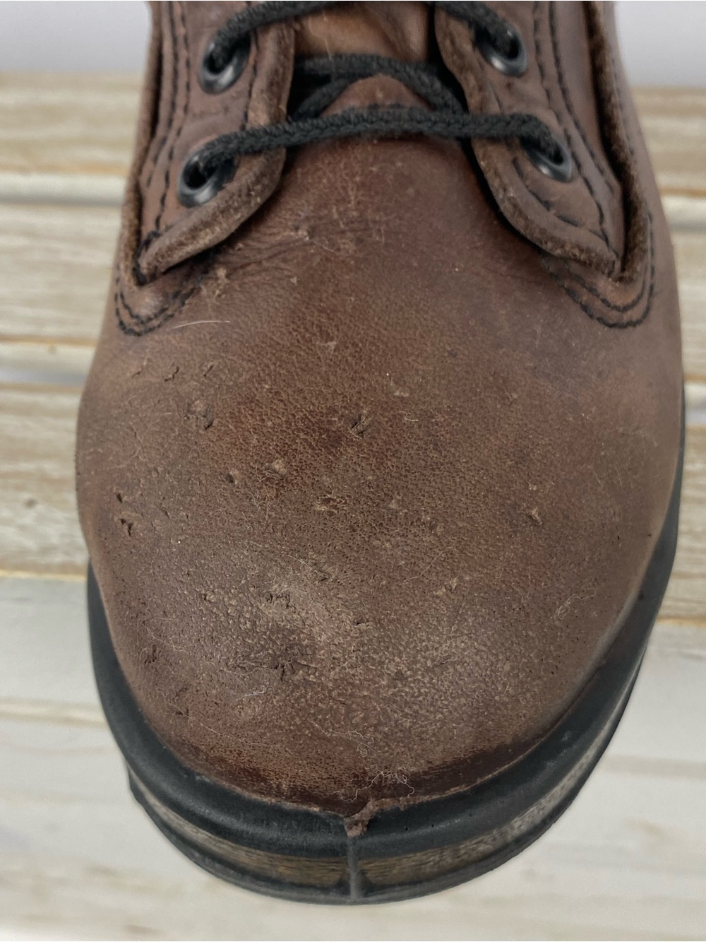 Belleville brown leather steel toe flight combat boots unisex Men 5.5W Women7.5W - Picture 13 of 16